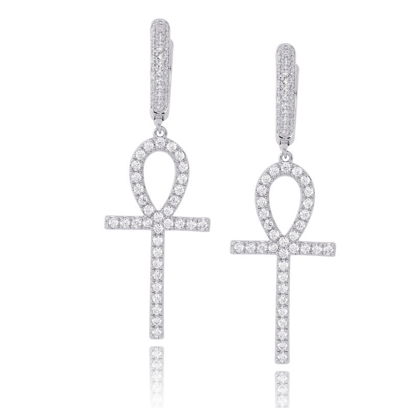 Ankh Dangle Earrings for Men and Women