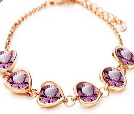 "A Rosey Heart" - Jewelry Set