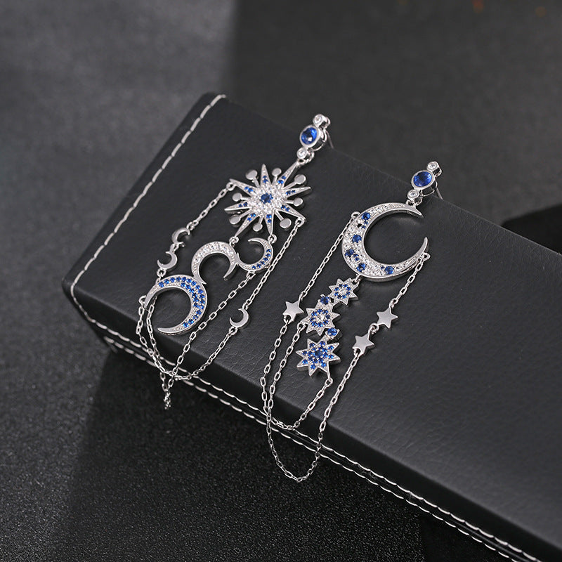 "Star + Moon" - Dangle Earrings