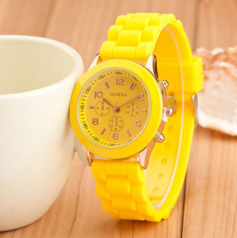 Geneva Jelly Silicone Quartz Watch