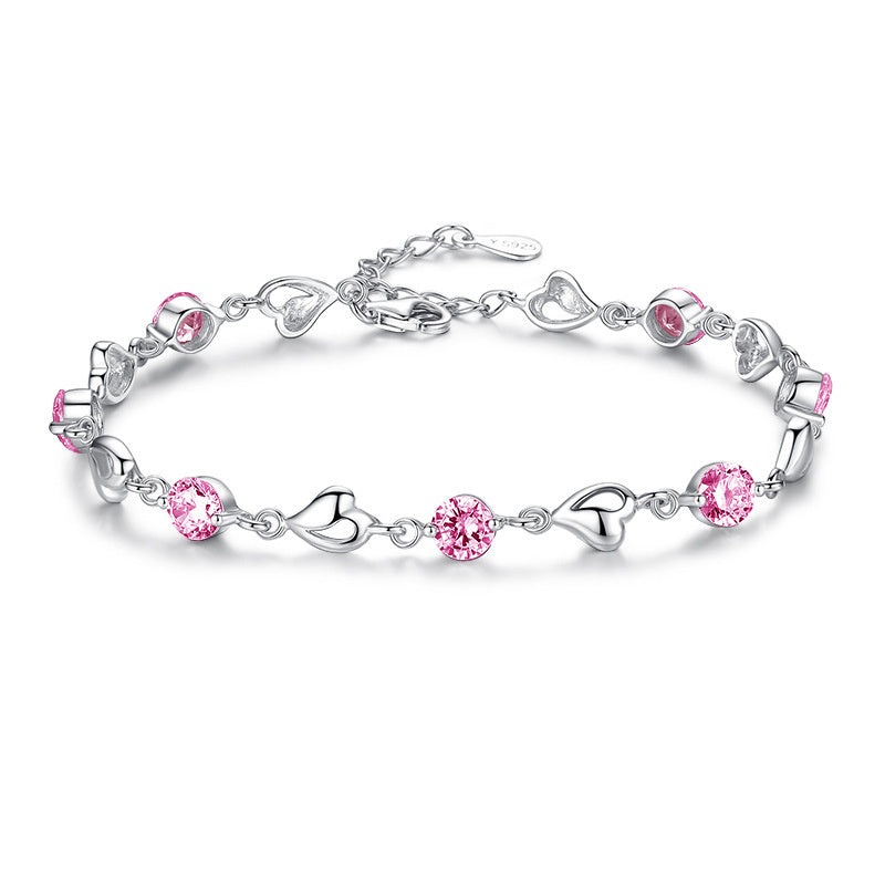 "Lover's Heart" - Diamond Bracelet