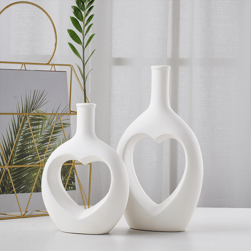"My Heart Lives" - Ceramic Vase