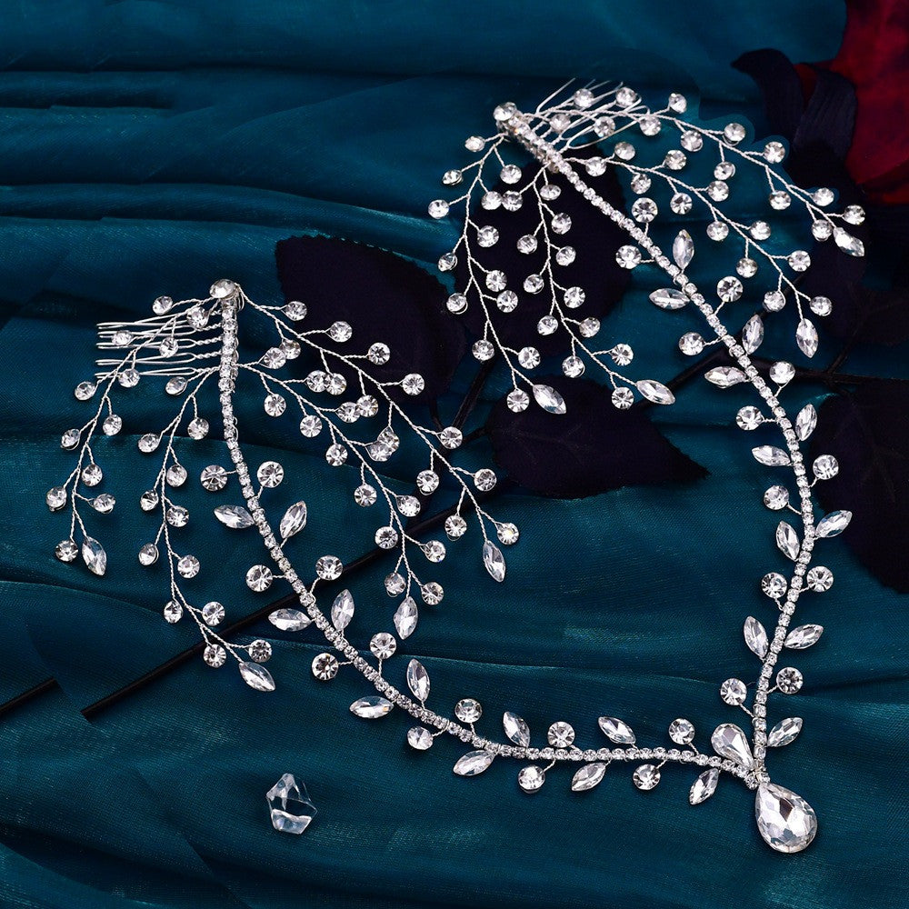 Bridal Rhinestone Tiara Headdress