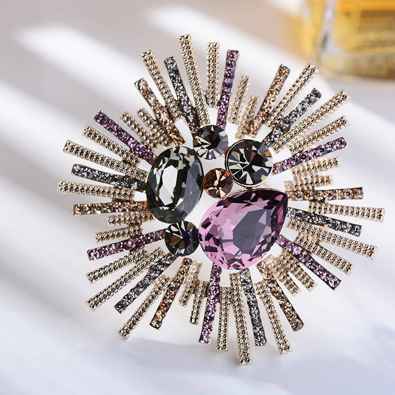 "Cosmic Lady" - Gemstone Brooch