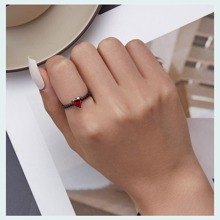 "Dark Night" - Sterling Silver Ring