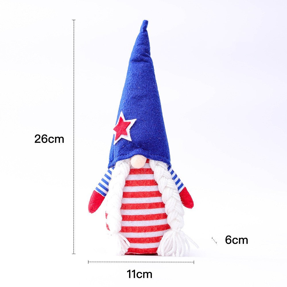 USA Striped Gnome Ornaments