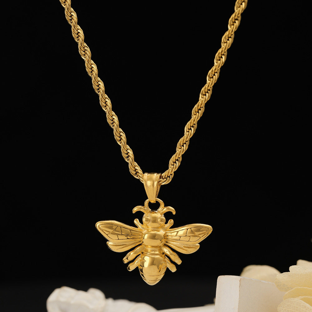 "Bee Beautiful" - Titanium Steel Necklace
