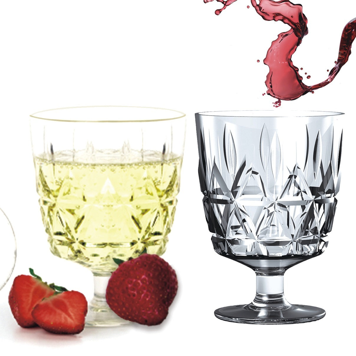 "Always Drink Fancy" - Crystal Acrylic Wine Glass