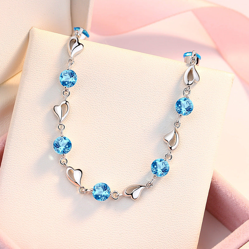 "Lover's Heart" - Diamond Bracelet
