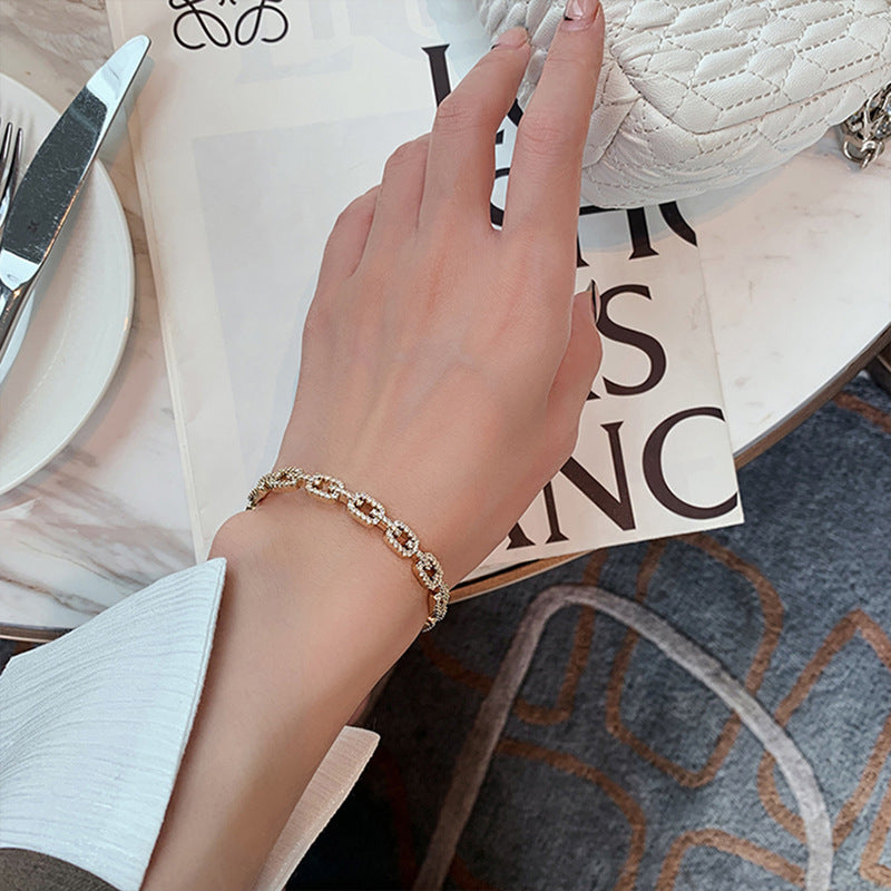 "It's My Business" -  Electroplated Zircon Bracelet