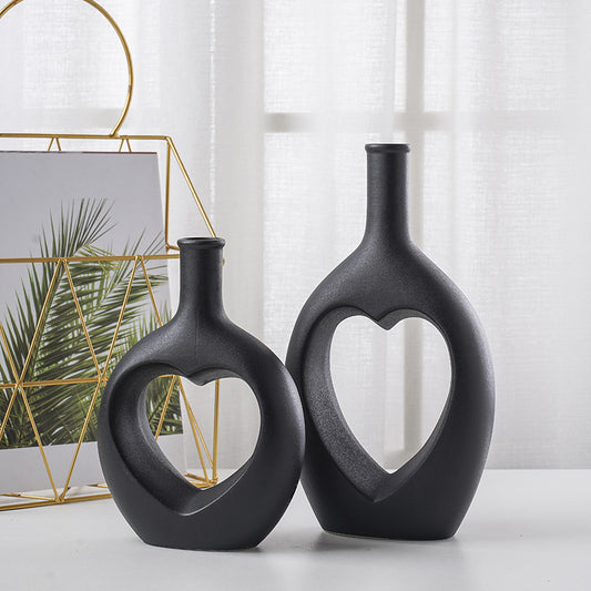"My Heart Lives" - Ceramic Vase