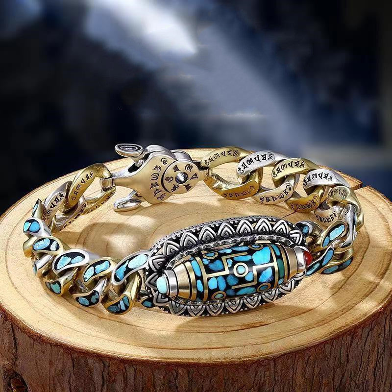 Retro Multicolored Rotating Positive Energy Bracelets