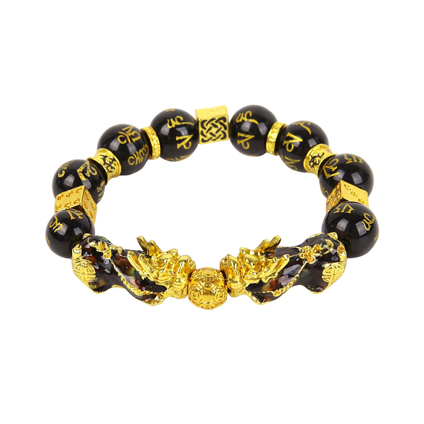 Black Pixiu Obsidian Bracelets