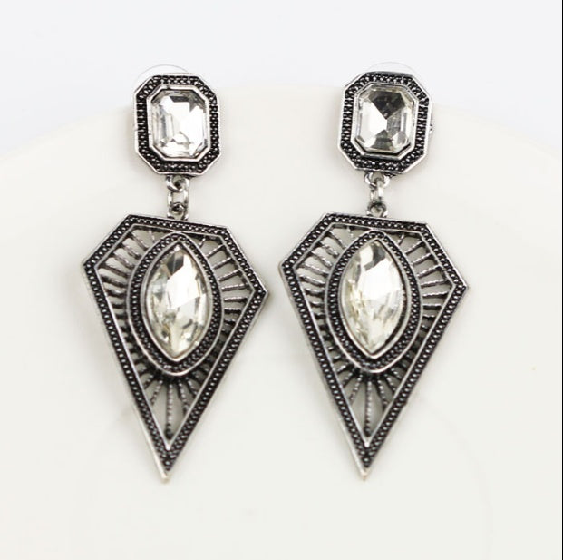 Evening Crystal Drop Earrings
