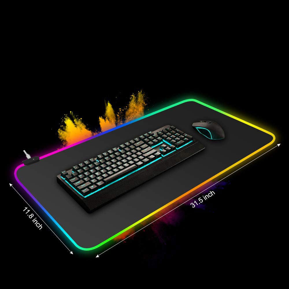 Anti-slip Starry Sky RGB Oversized Luminous Mouse Pad