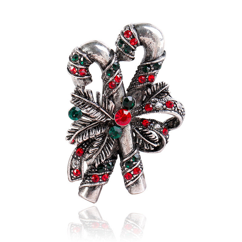 "Deck the Halls" - Metal Brooch