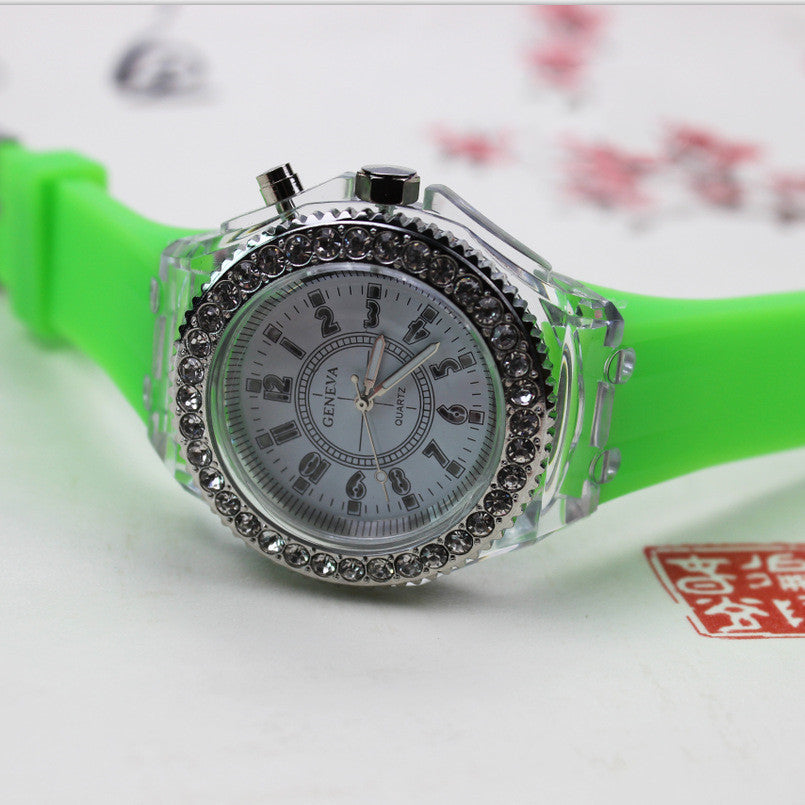 "Illustrious Light" - LED Geneva Quartz Luminous Watch