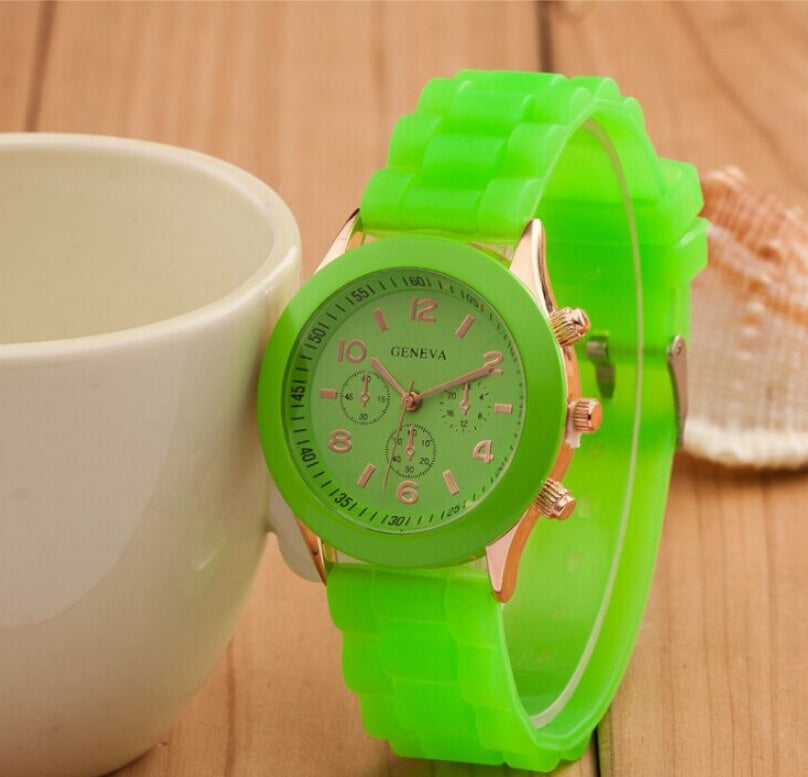 Geneva Jelly Silicone Quartz Watch