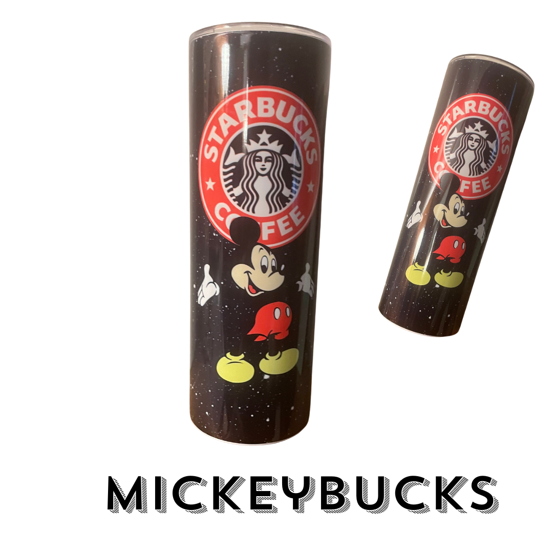 "Mickeybucks" - 20 oz. Skinny Stainless Steel Tumbler