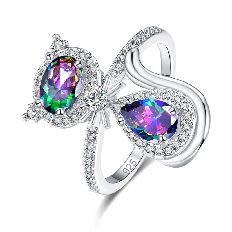 Dazzling Zircon Cat Ring