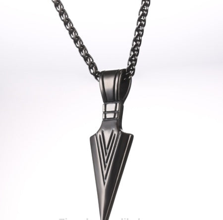 Stainless Steel Spear Pendant with Chain