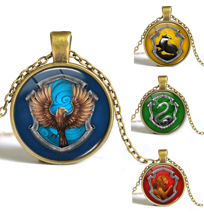 Harry Potter Hogwart's Slytherin Crest Necklace