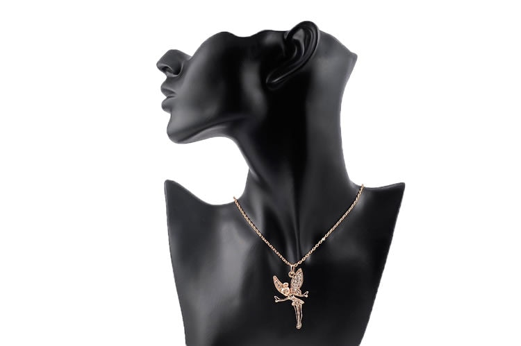Rose Gold 18K Crystal Fairy Necklace