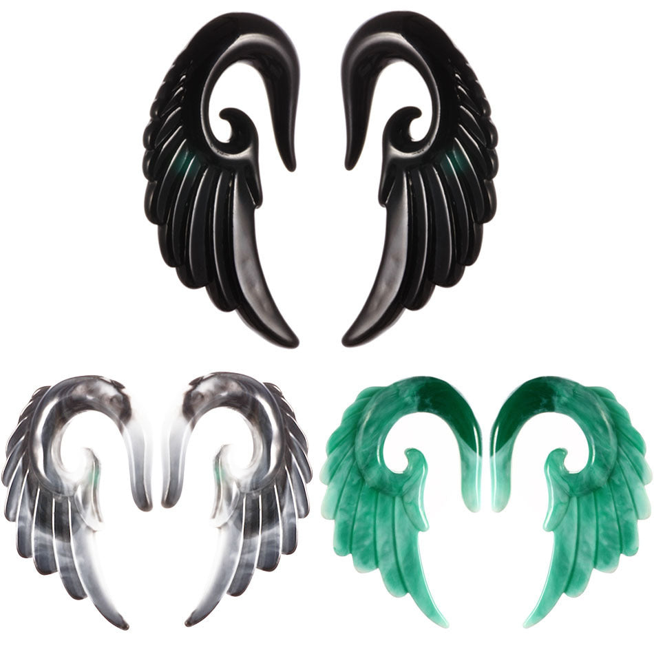 Acrylic Angel Wing Earrings