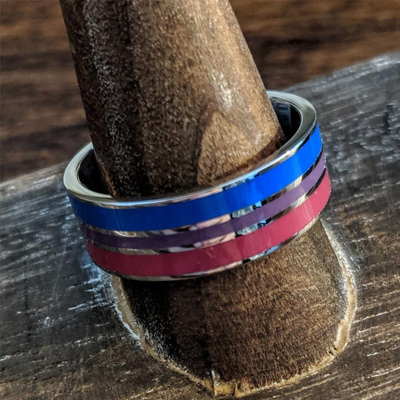 Rainbow Stainless Steel Ring