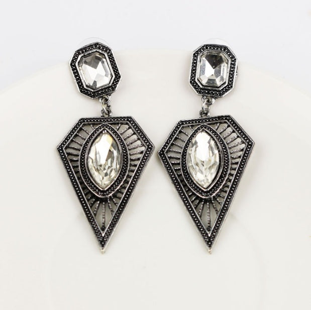Evening Crystal Drop Earrings