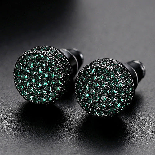 9MM Crystal Barbell Earrings