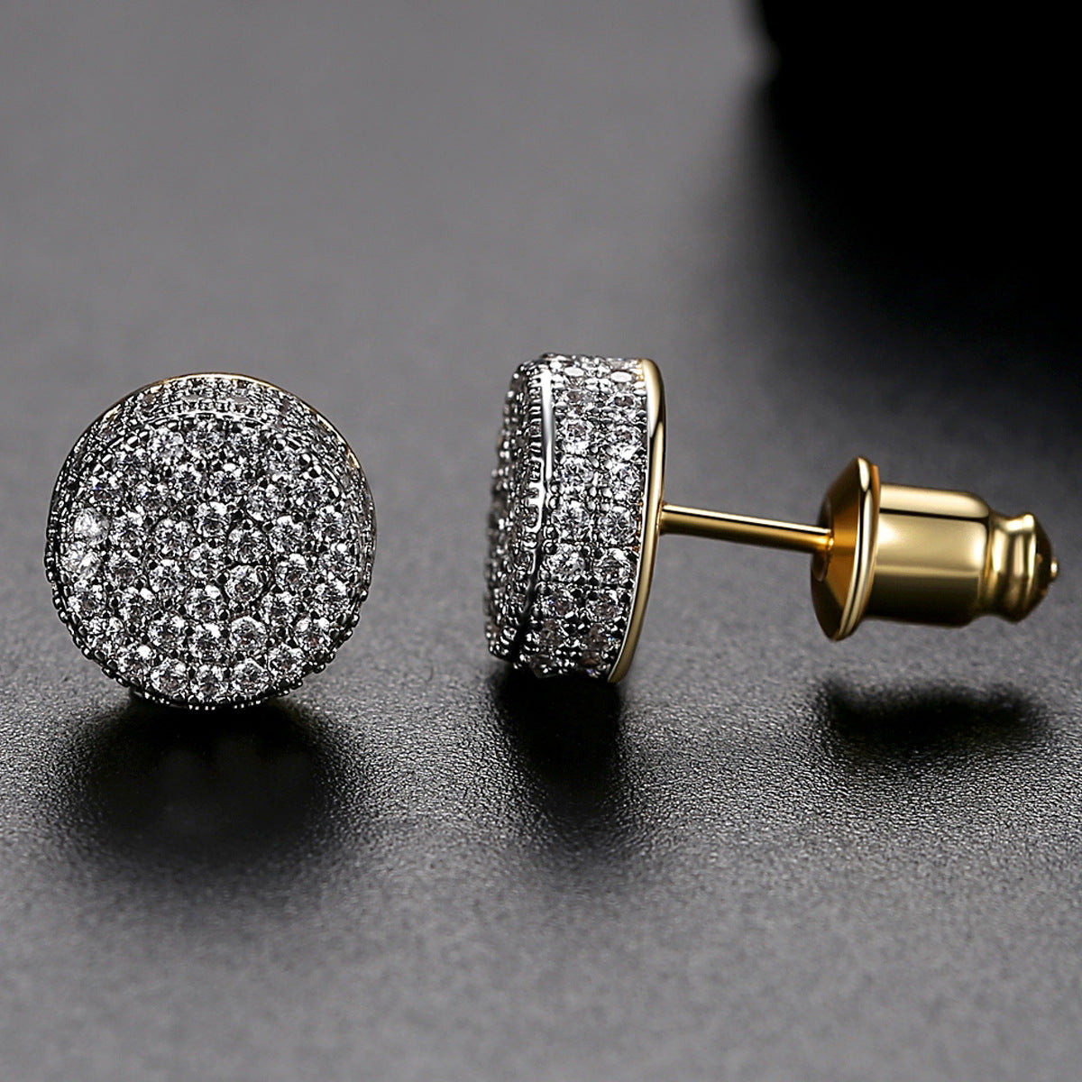 9MM Crystal Barbell Earrings