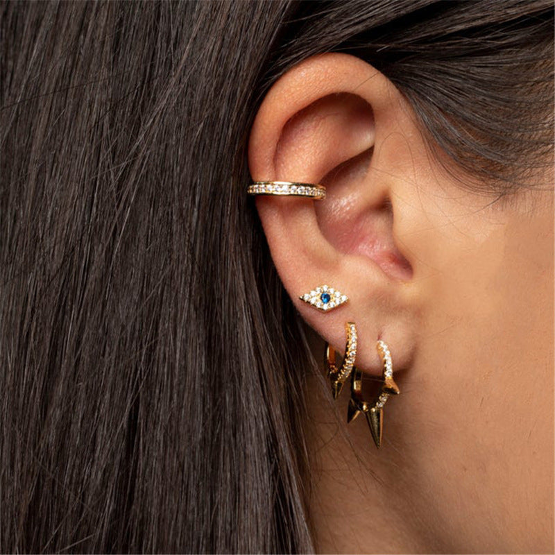 "Punk Spike" - Huggie Earrings