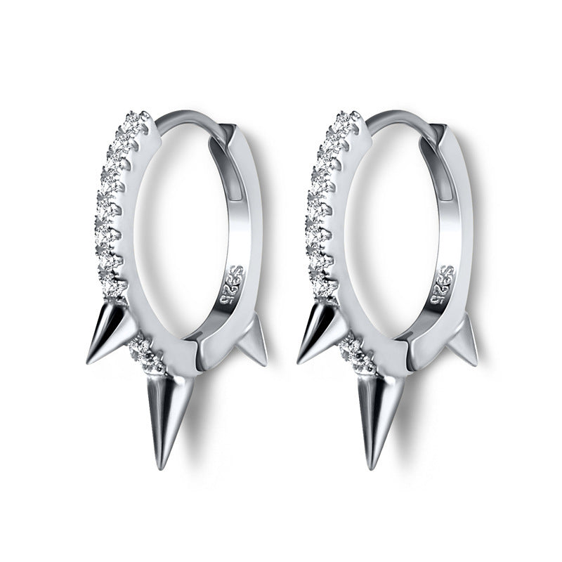 "Punk Spike" - Huggie Earrings