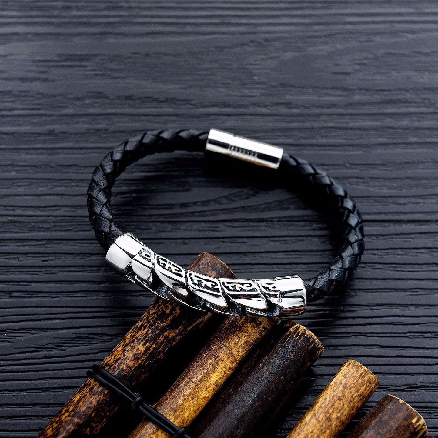 Handwoven Leather Rope Bracelet