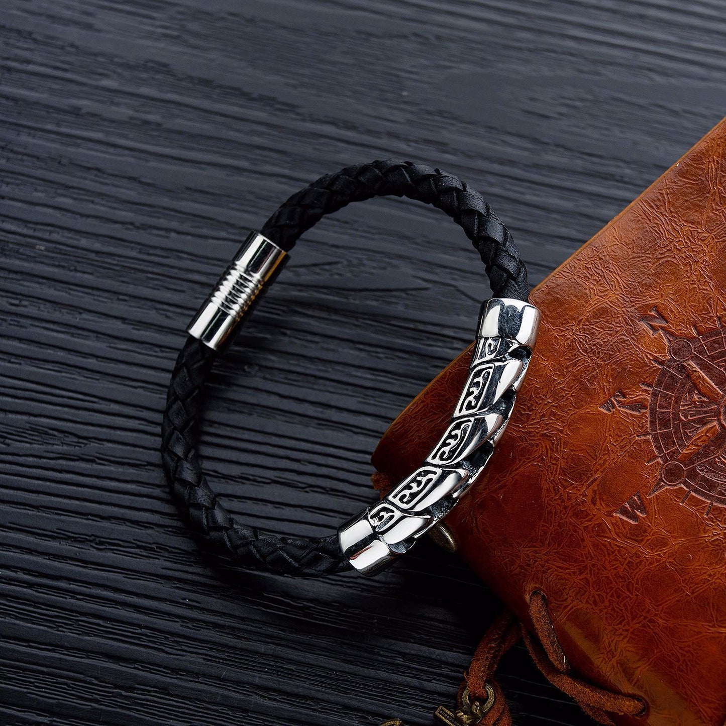 Handwoven Leather Rope Bracelet