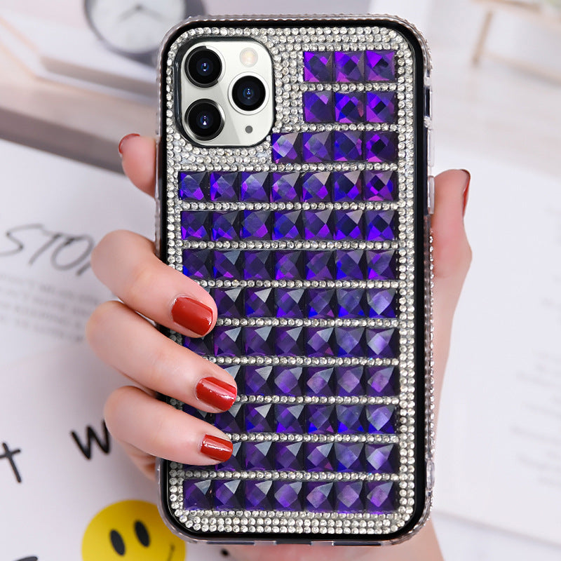 Diamond-inlaid Protective Phone Case - iPhone 6-11 Pro Max