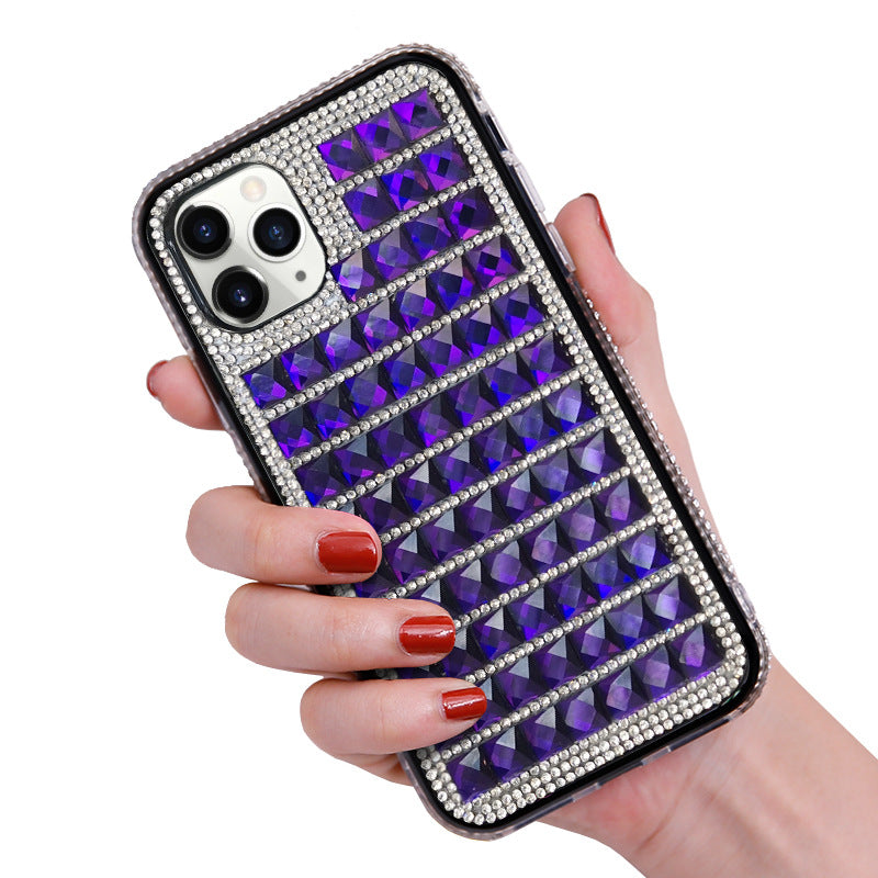 Diamond-inlaid Protective Phone Case - iPhone 6-11 Pro Max