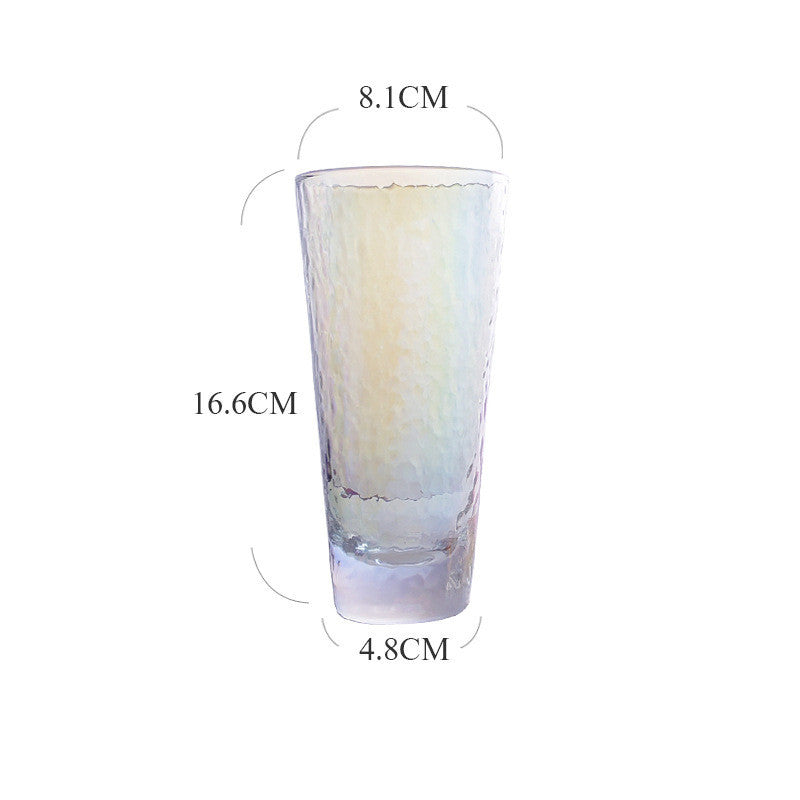 "Cheers" - Iridescent Glass Cups