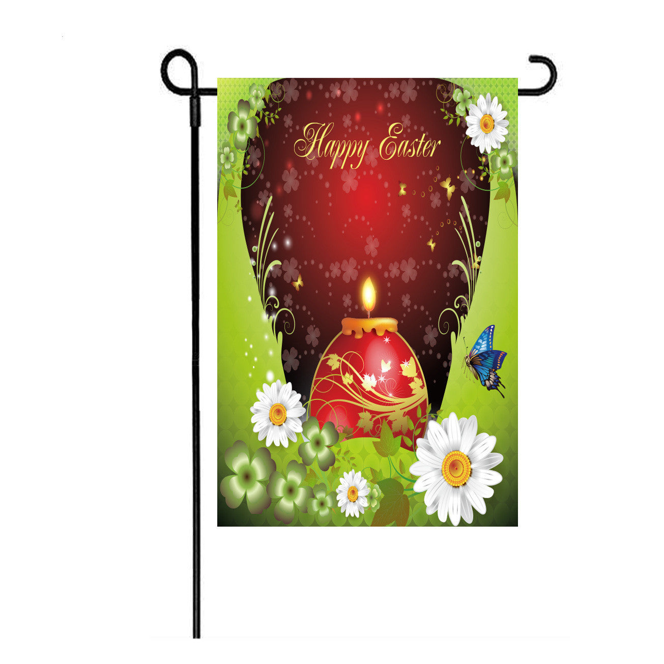 Burlap Easter Garden Flags