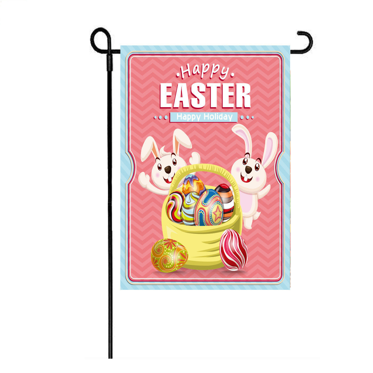 Burlap Easter Garden Flags