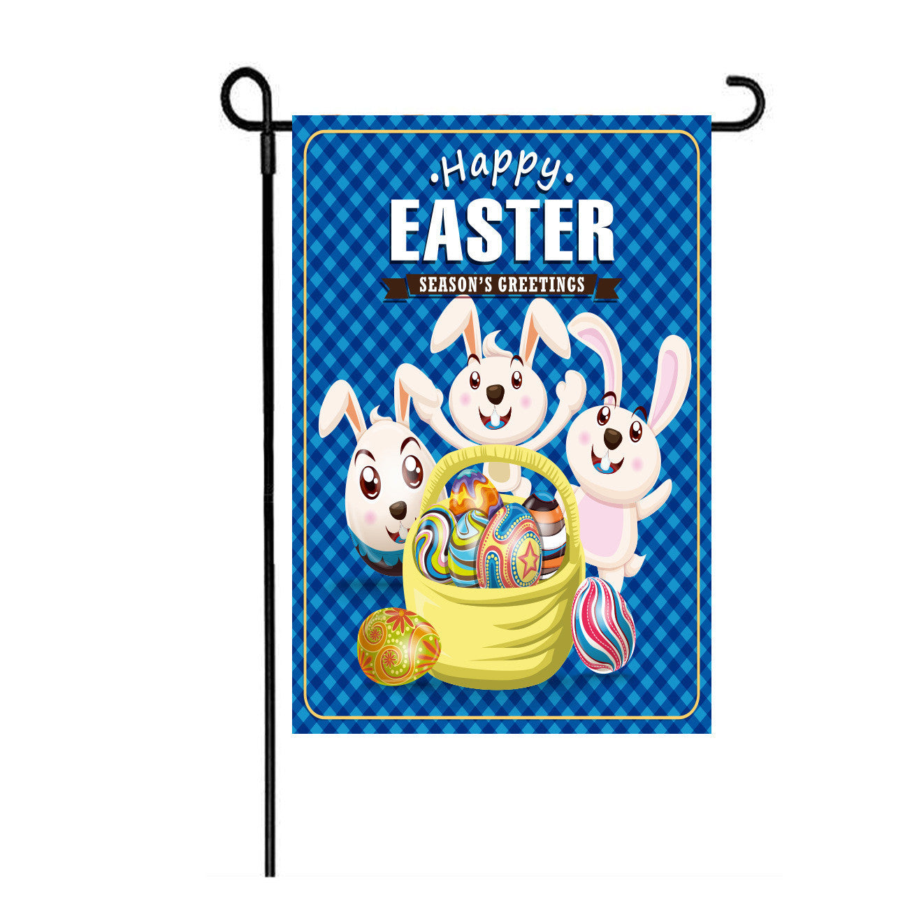 Burlap Easter Garden Flags