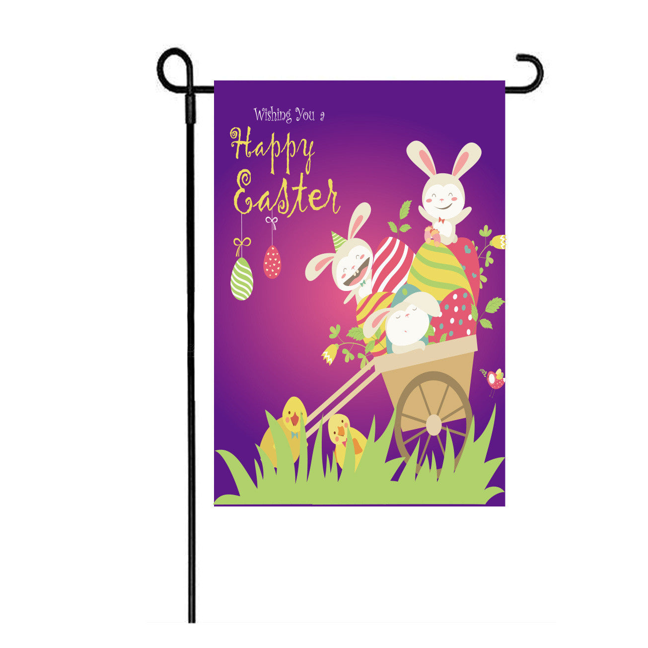 Burlap Easter Garden Flags