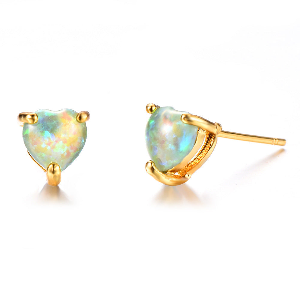 "Glowing Frost" - Stud Earrings