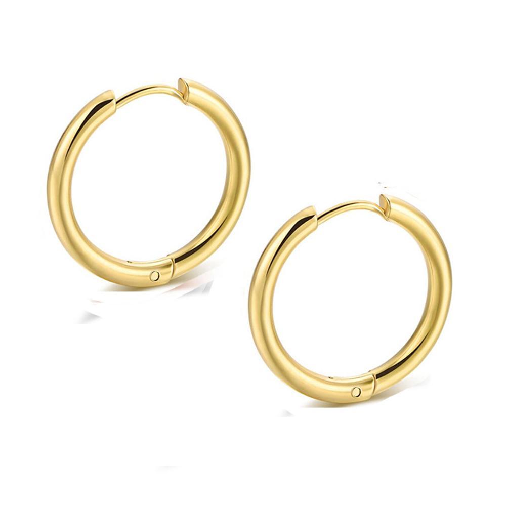 Titanium Steel Huggie Earrings