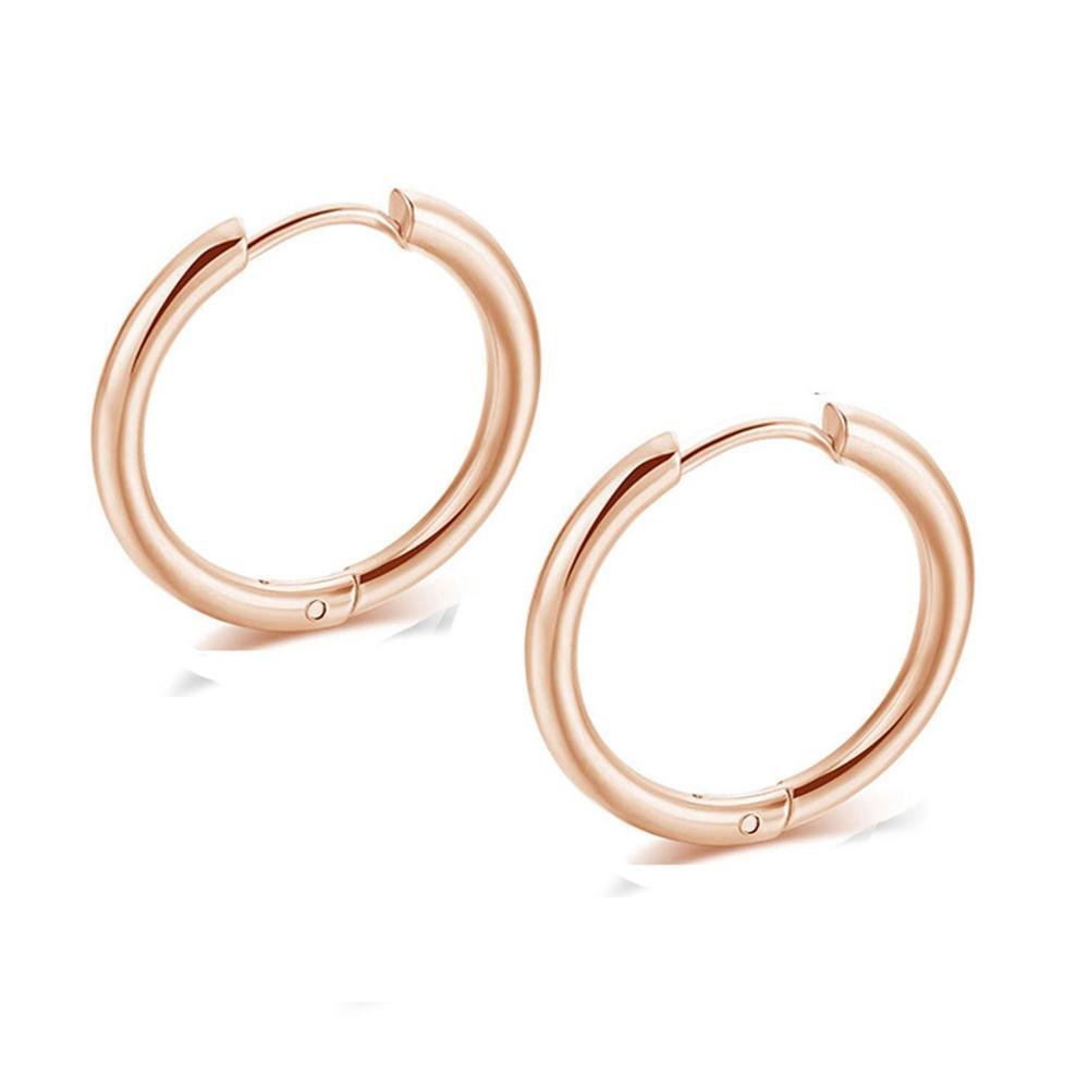 Titanium Steel Huggie Earrings