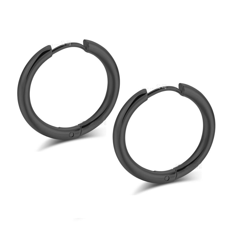 Titanium Steel Huggie Earrings