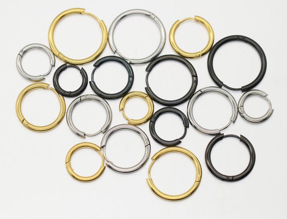 Titanium Steel Huggie Earrings