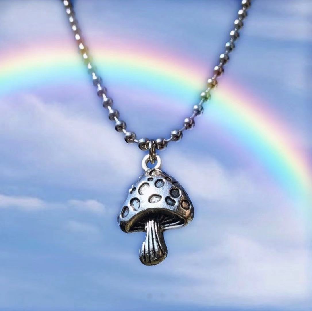 Vintage Punk Mushroom Punk Choker Necklace