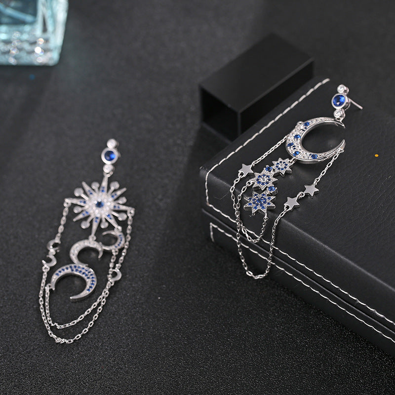 "Star + Moon" - Dangle Earrings